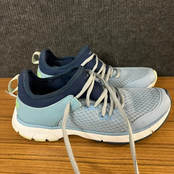 Vionic Women's London Blue‎ Sneakers Size 8 Casual Breathable Comfort - Picture 1 of 4